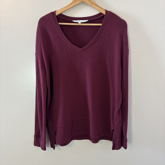 Cupcakes And Cashmere Maroon Sweater Long Sleeve Pullover Womens Sz Small - Picture 1 of 6